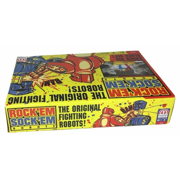 Rockem Sockem Fighting Robots Toy Boxing Game Vintage Classic Works Great w/ Box - Picture 7 of 10